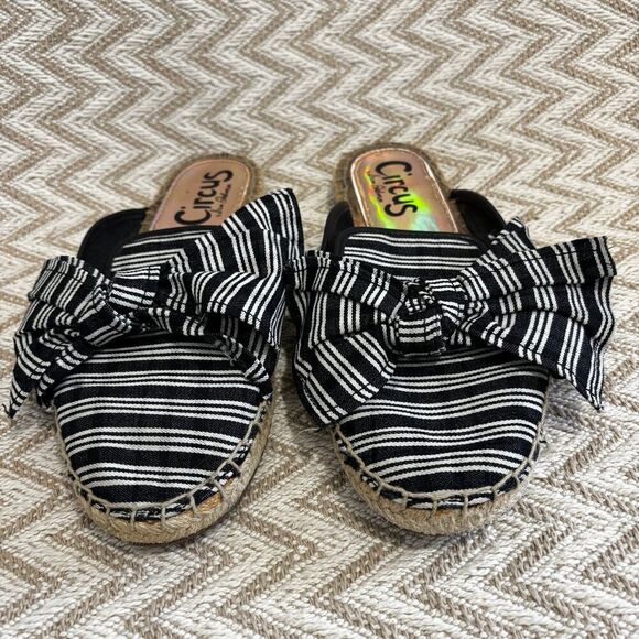 Circus by Sam Edelman Lulu Striped Bow Mules - Picture 3 of 8